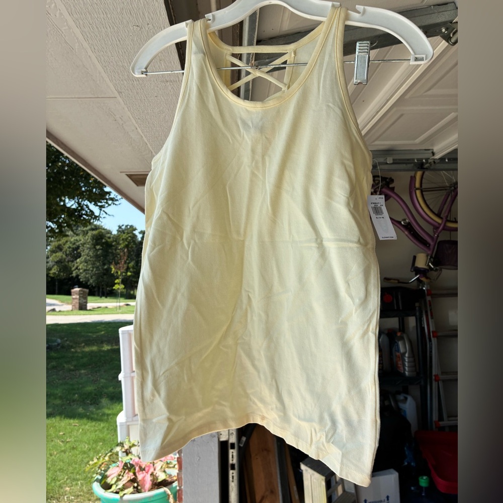 Old Navy Light Yellow Tank Top